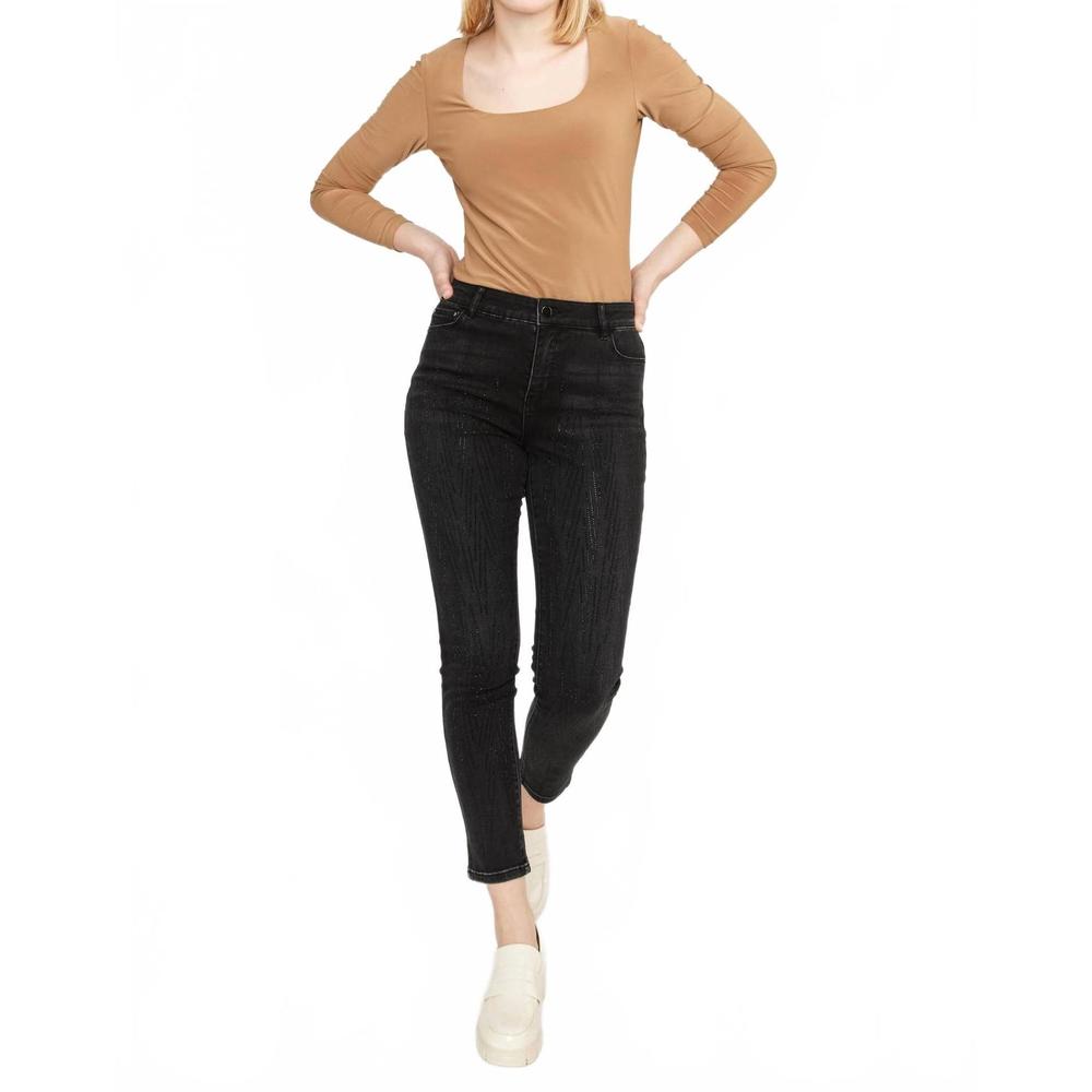 NEW FRANK LYMAN woven jean pants in black